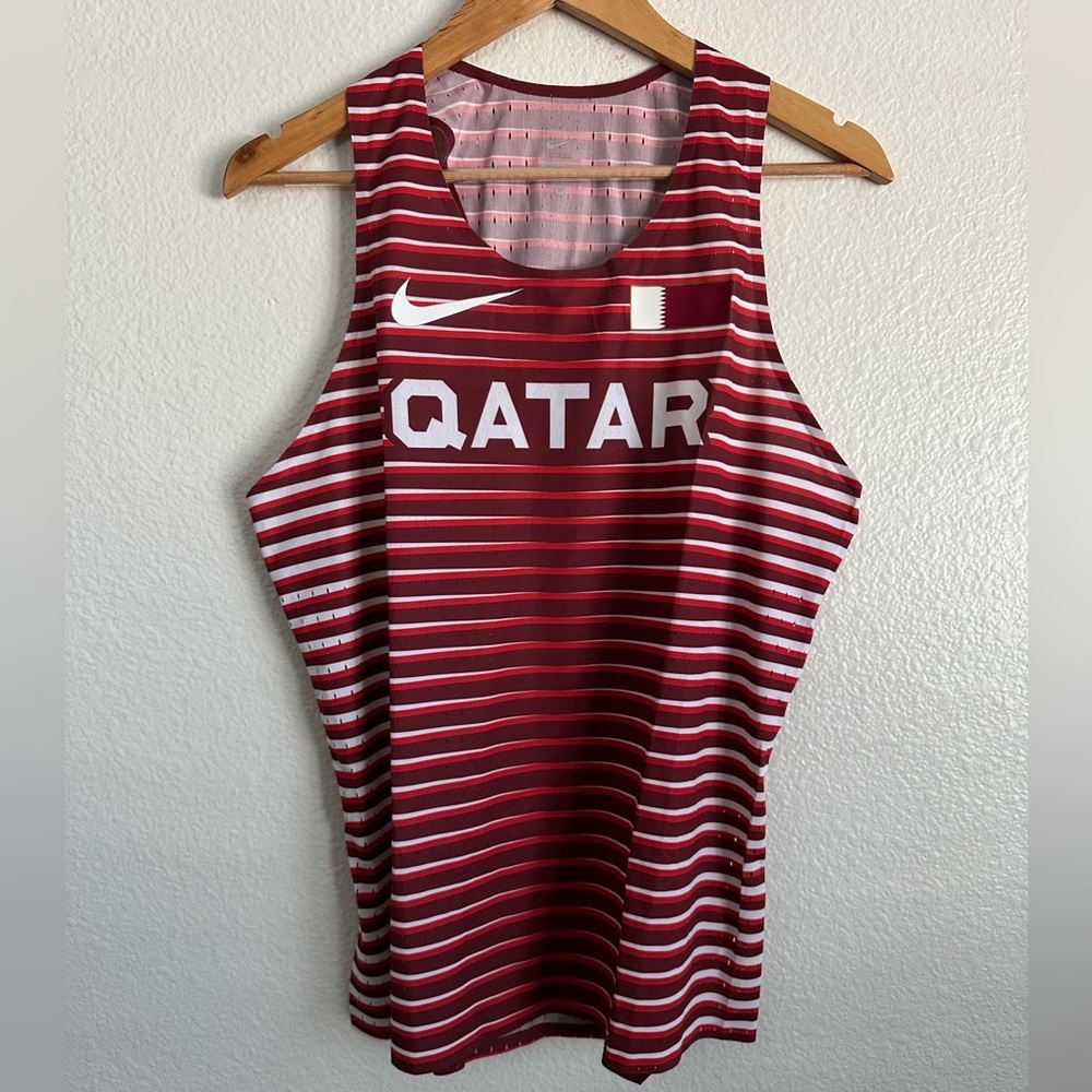 Nike Pro Elite Qatar Aeroswift Running Racing Track & Field Singlet Size Medium